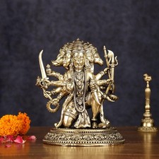 Premium Brass Panchamukhi Hanuman Statue – 11 CM Intricately Crafted Five-Faced picture