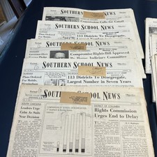Southern School News 1963, 1964 13 Original Desegregation Editions NEWSPAPERS picture