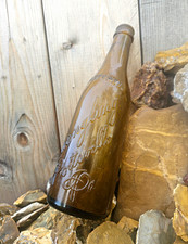 Vintage Yuengling Pottsville PA Embossed Amber Beer Bottle Glass Bubbles Pre-Pro picture