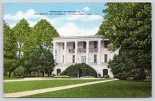University of Alabama President's Residence Tuscaloosa AL Alabama Postcard 1940s picture