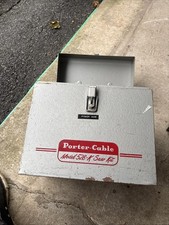 Vintage Porter Cable  Model 528 - K Saw Kit In Original Steel Case Working . picture