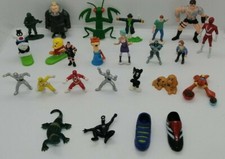 Vtg Joblot 25 PVC Rubber Toys Muppets Marvel Nestle Saban Power Rangers puppets picture