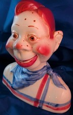 Vintage Shawnee Howdy Doody Bust Pottery / Ceramic Bank 8” 50's Outstanding RARE picture