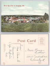 Birds Eye View Rangeley, Maine Postcard J. B. Marble Made in Germany Posted picture
