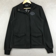 Harley Davidson Hill Climber Crew Zip Front Fleece Jacket S picture