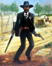 African American Art Paintings-Bass Reeves Marshal-African Black Art Limited Ed picture