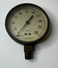Vintage Lunkenheimer Morrison Canada Limited Brass Water Gauge Gage Display 3.5” picture