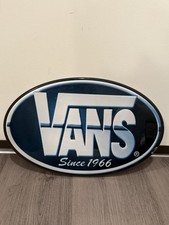 Vintage VANS Off The Wall Sneaker Store Display Sign Shoe Board Sign 2000s 90s  picture