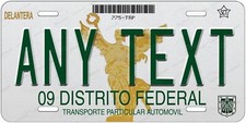 Mexico City 2012 Custom License Plate Placa Novelty Auto ATV Bicycle Wall sign picture