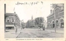 Dover Delaware Lockerman and State Streets Vintage Postcard AA82848 picture