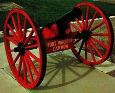 Vtg Chrome Postcard Lethbridge Alberta Canada Fort Whoop-Up Cannon Unused UNP picture