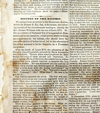 1849 Louis XVII Lost Dauphin French Revolution Royal Mystery Williams Article picture