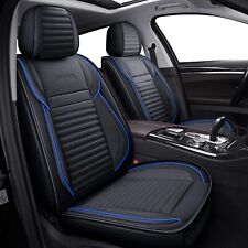 LINGVIDO Leather Car Front Seat Covers, Breathable Waterproof Faux Leather BLUE picture