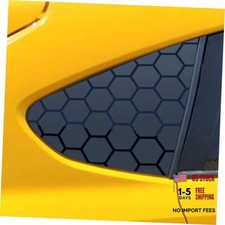 2pcs for CrossTrek XV 2012-2017 Rear Side Window Honeycomb Decal, Matte Black picture