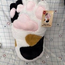 Huge Wearable Cat Paw Plush 15”  Round1 Exclusive NWT Calico Cat Paw picture