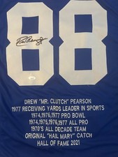 Drew Pearson Signed #88 Jersey Autographed Dallas Cowboys Certified COA #WB48728 picture