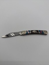 RARE BUCK DAVID YELLOWHORSE buffalo Folding Knife picture
