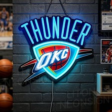 US STOCK Oklahoma City Thunder LED Neon Sign 16