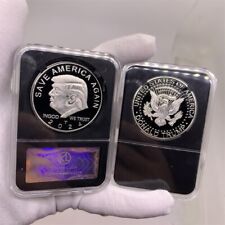 10pc 2024 Donald Trump EAGLE President Silver Plated Commemorative Coin In Case picture