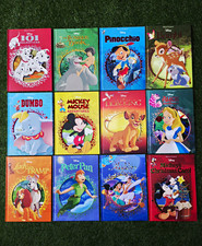 Disney Classics 12 Hardcover Book Lot: 101 Dalmatians, Lion King, and more. picture