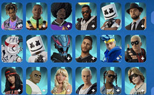 Fortnite Game Account - Marvel Series Skins, Silver Foil & Corrupted Styles picture