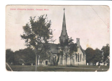 Postcard MI Owosso Michigan Christ Episcopal Church c.1908 G1 picture