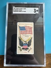 1905 John Player & Sons Cigarette United States flag #4 USA SGC 3 picture