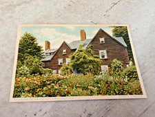 Garden View The House Of Seven Gables Salem Mass. Postcard Unposted picture