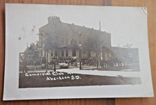 Aberdeen South Dakota Commercial Club Building Real Photo Postcard RPPC picture