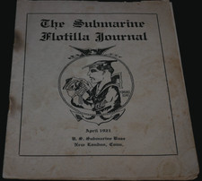 The Submarine Flotilla Journal April 1921 USN New London Connecticut, Early Navy picture