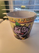Vintage Sesame Street Count Von Count Tin Bucket 2004 picture