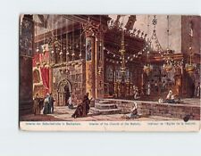 Postcard Interior of the Church of the Nativity, Bethlehem, Palestine picture
