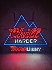 COORS LIGHT CHILL HARDER (2022) LED NEON 20