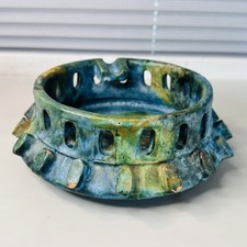 Vintage ALVINO BAGNI Sea Garden POTTERY Ash Tray RAYMOR Lava Glaze MCM Bowl Dish picture