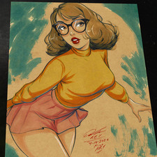 Velma Dinkley Scooby-Doo  Art Print Signed 8.5x11 | Art by Keyeske picture
