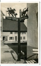 Germany AK Lenzkirch - Fancy Signpost Titisee Feldberg old real photo postcard picture