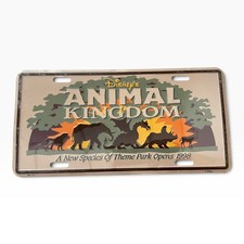 Disney's Animal Kingdom Grand Opening 1998 Commemorative License Plate New picture