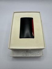 S.T. Dupont MaxiJet 020160N Matte Black Red Punched Torch Lighter New Box picture