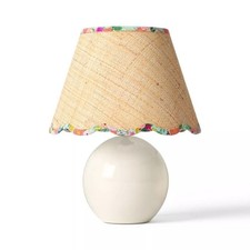 Rifle Paper Co. x Target Round Table Lamp - Natural Shade with Garden Party Trim picture
