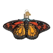Old World Christmas MONARCH BUTTERFLY (12475) Glass Ornament w/OWC Box picture