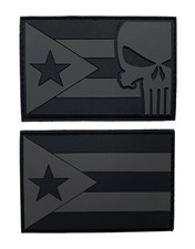 Puerto Rico Flag Tactical Patch [2PC Bundle - 3D-PVC Rubber] picture