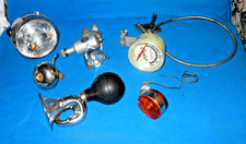 Vintage 1960's - 1970's Lot of Accessory Bike Parts - Horn, Lights, Speedometer picture