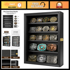Cowboy Belt Buckle Display Case Shadow Box 20