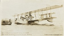 RPPC 1919 Transatlantic Flight NC 4 Arriving At Anchor In The Azores Postcard picture