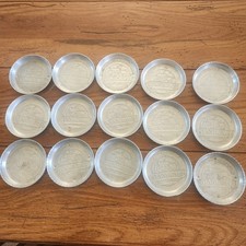 15 Vintage StanHome Aluminum Coasters ~ A Stanley Home Product picture