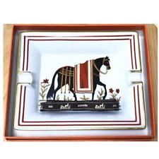 HERMES Paris Horse Ashtray Plate Dish Porcelain Cigar Tray with box picture