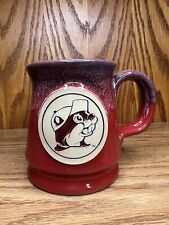 VERY RARE 2015 Buc-ees RED Beaver Logo Mug by Deneen pottery hand thrown picture