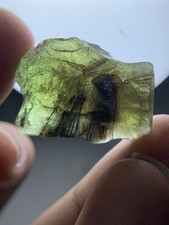 62.30 Crts Large Nice Piece Facet Grade Green Peridot Including Routile Needle picture