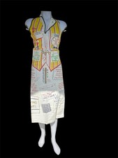 Rare Vintage Parvin Creation Printed Graphic Apron Los Angeles CA Funny picture