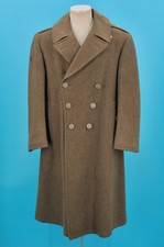 VTG Men's 1940s WWII NOS US Army Trench Coat Sz Large 42 S 40s WW2 Overcoat picture